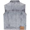 Vichy Denim Gilet -Tumble 'N Dry