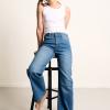 Jolien wide Jeans Meisjes Mid -Tumble 'N Dry