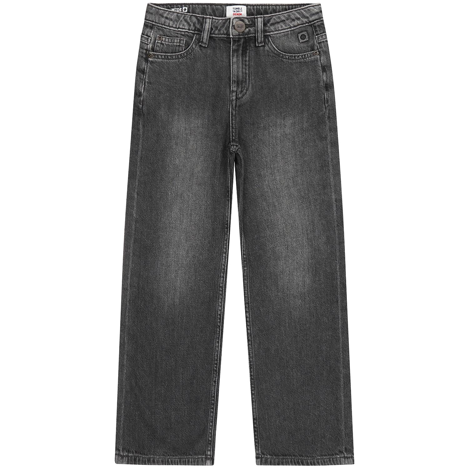 Jara Grey Wide Jeans -Tumble 'N Dry