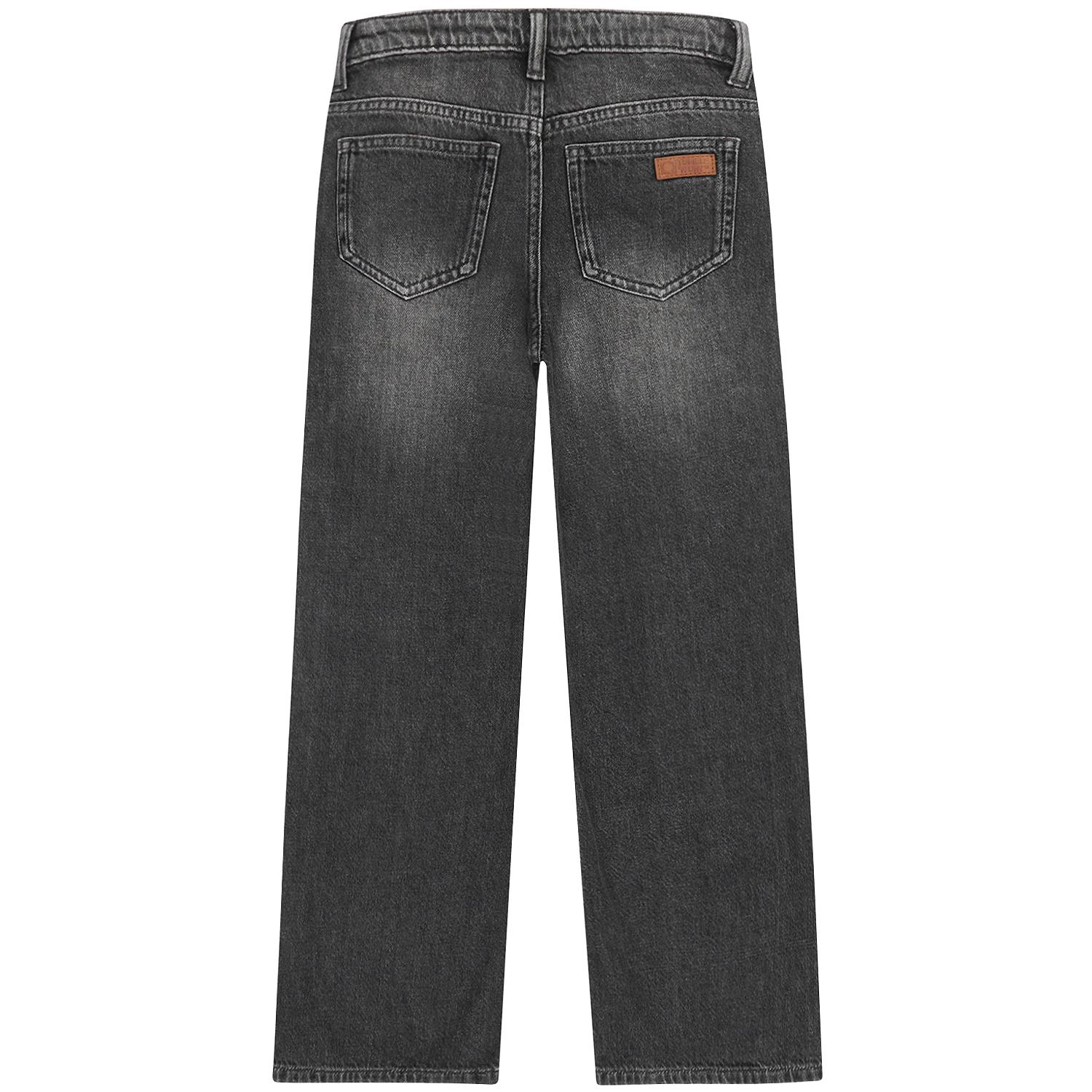 Jara Grey Wide Jeans -Tumble 'N Dry