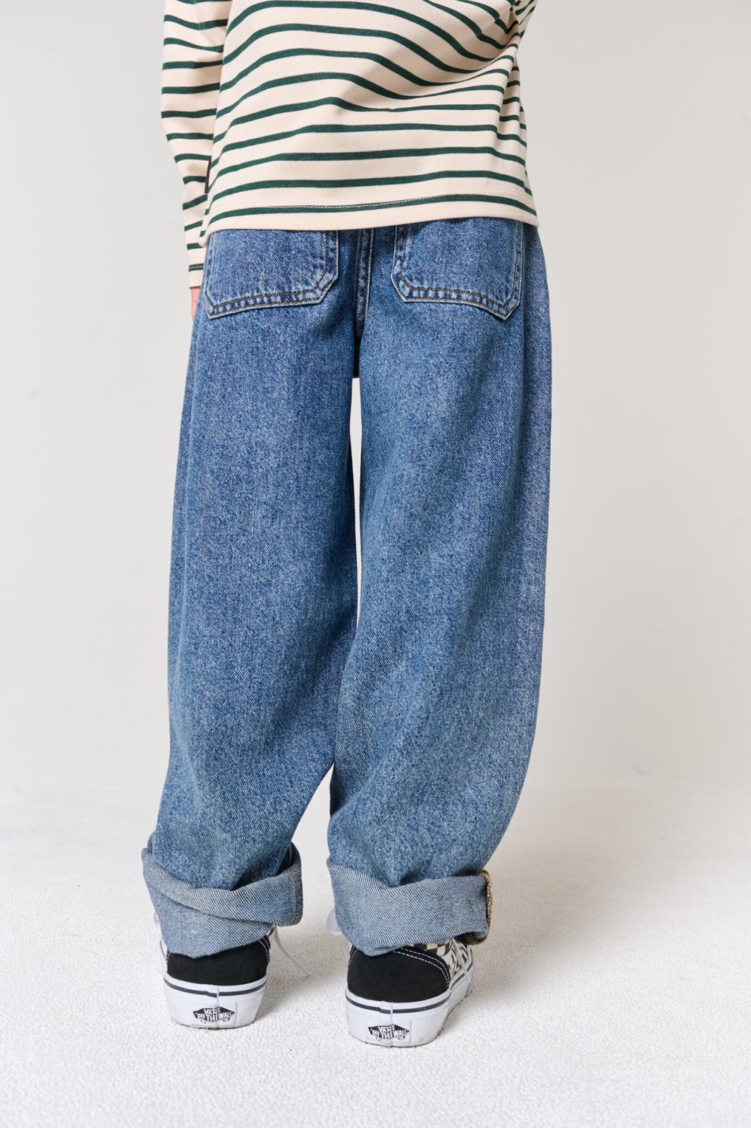 Jurre Blue Barrel Jeans -Tumble 'N Dry