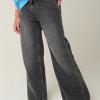 Jara Grey Wide Jeans -Tumble 'N Dry