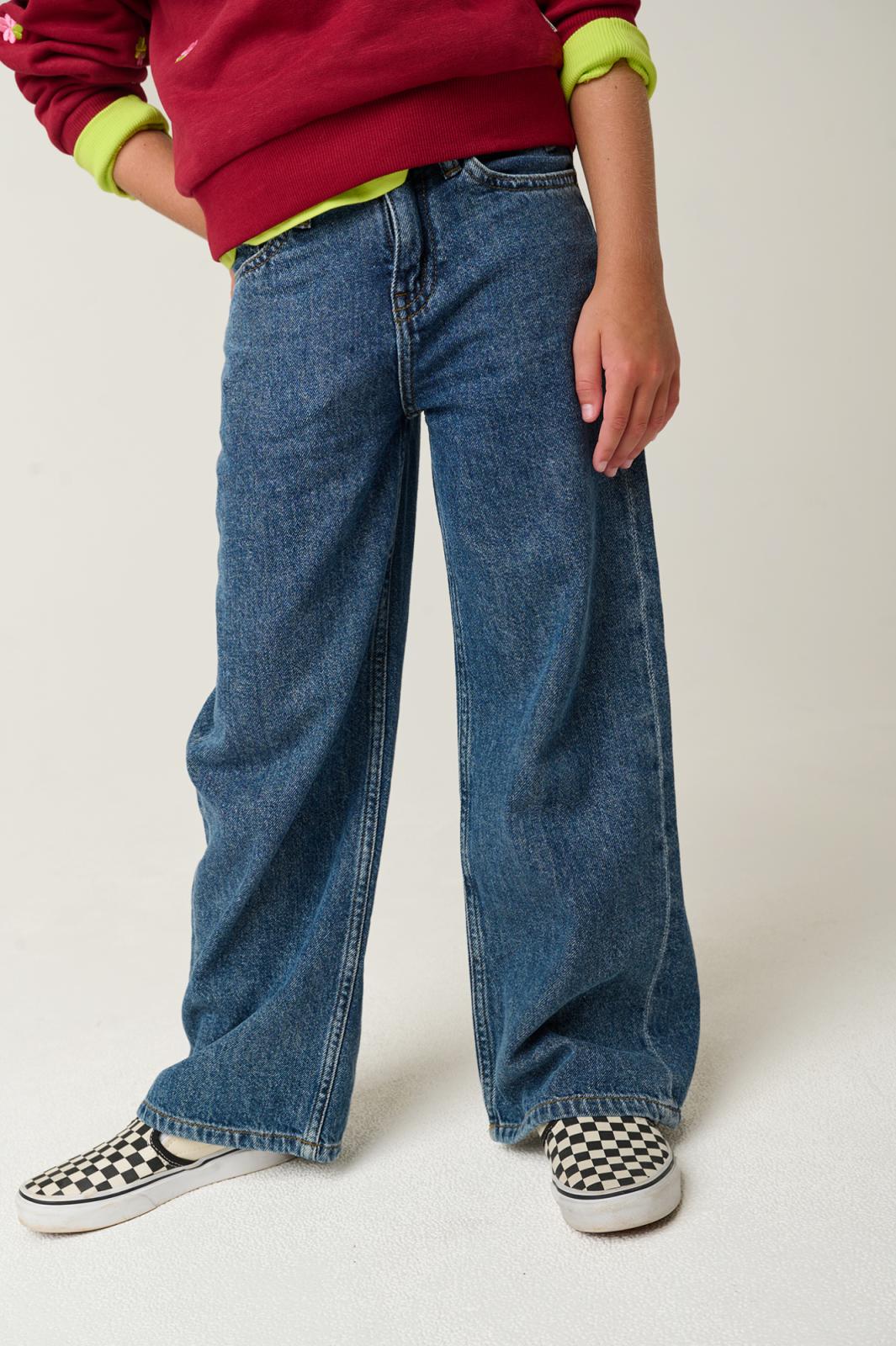 Jara Blue Wide Jeans -Tumble 'N Dry